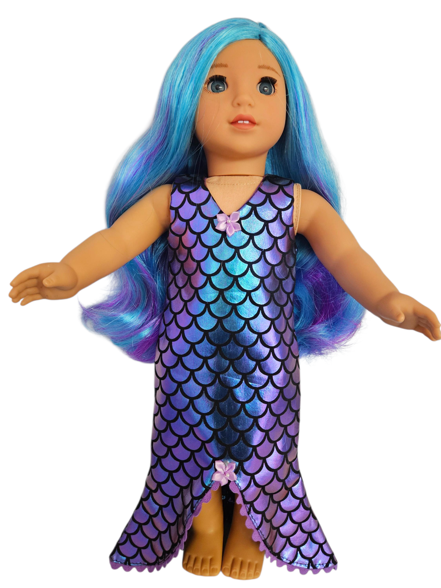 Mermaid Spandex Gown - handmade/AG doll/18 inch doll