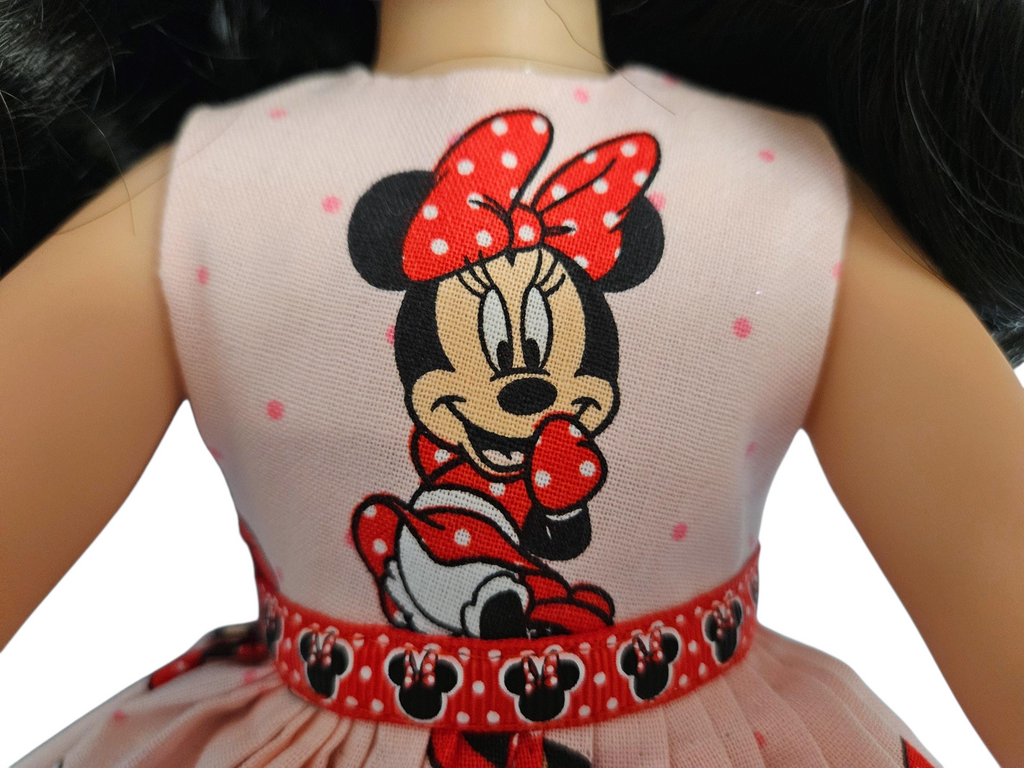 Mini Mouse Ruffled/handmade/Wellie wisher