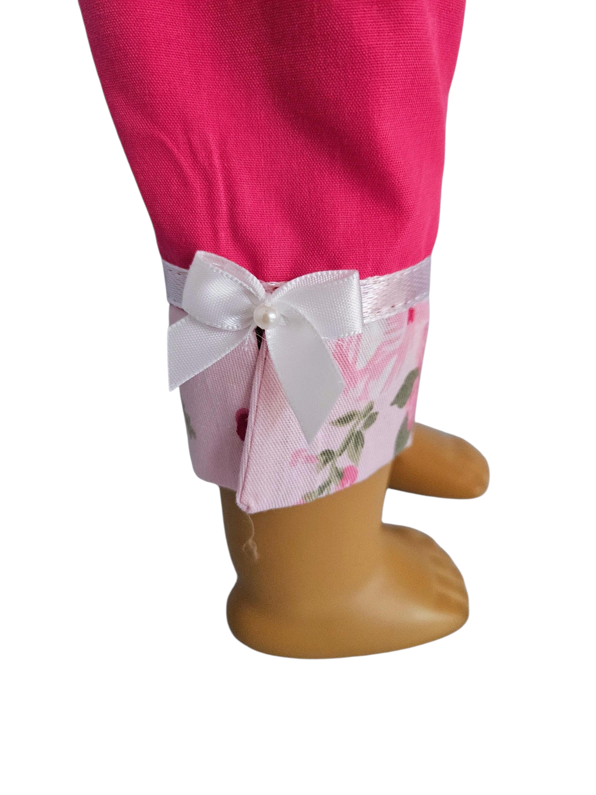 18 inch doll Pink Floral Capri Outfit