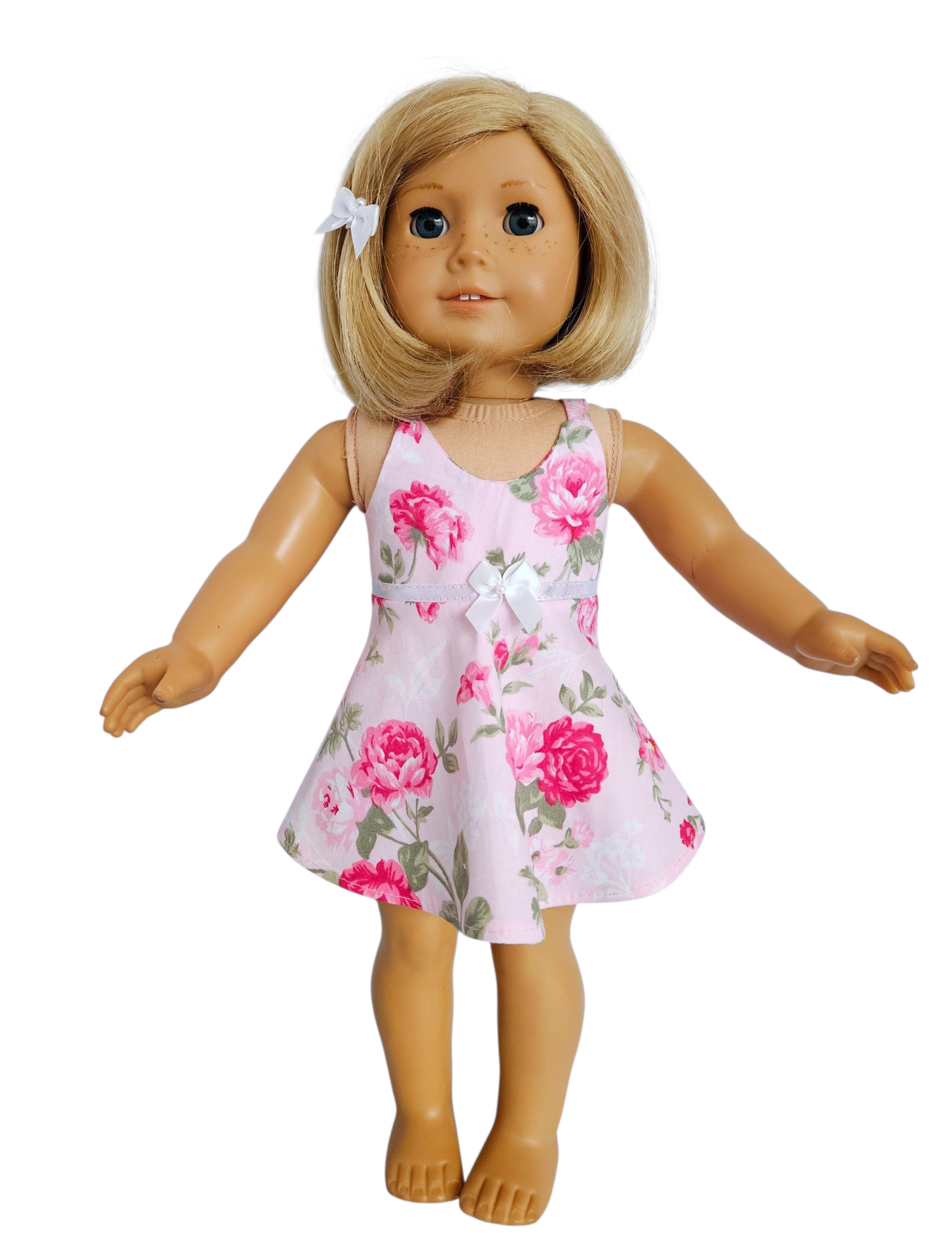 18 inch doll Pink Floral Capri Outfit