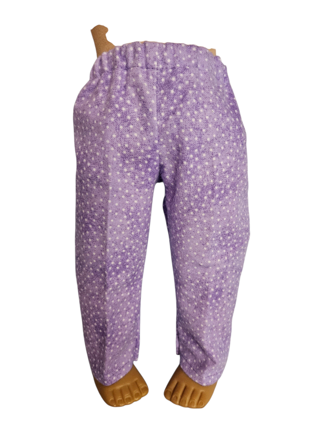 Purple Flannel Pajamas/handmade/AG doll/18 inch doll