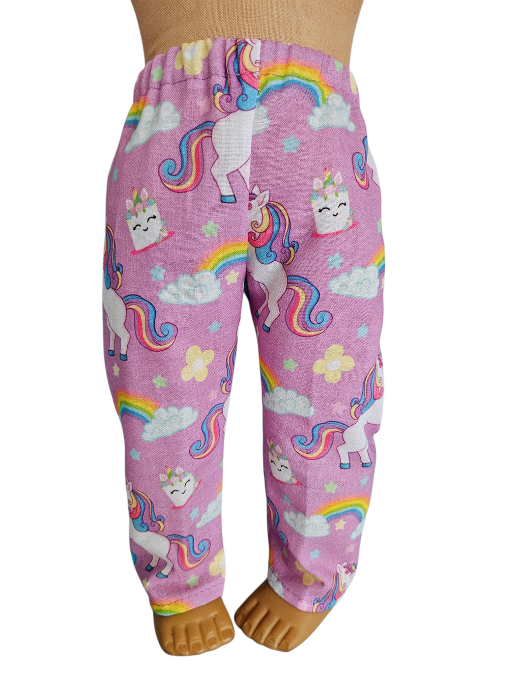 Purple Unicorn Pajamas/handmade/AG doll/18 inch doll