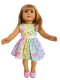 Rainbow T. Swift Dress/handmade/AG doll/18 inch doll