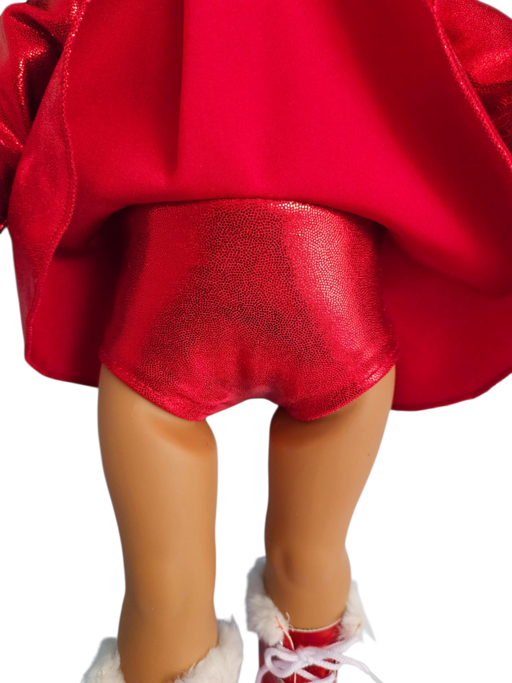 18 inch doll Red Skating Outfit