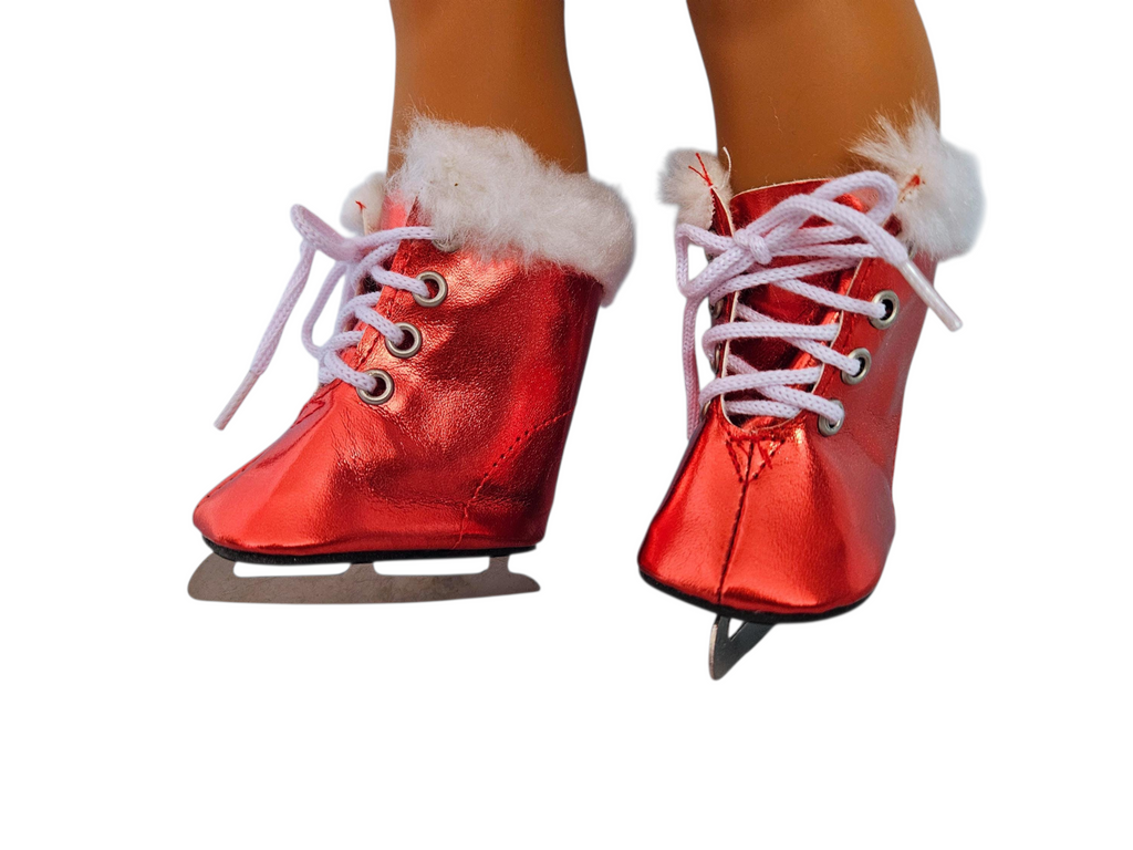 18 inch doll Red Skating Outfit