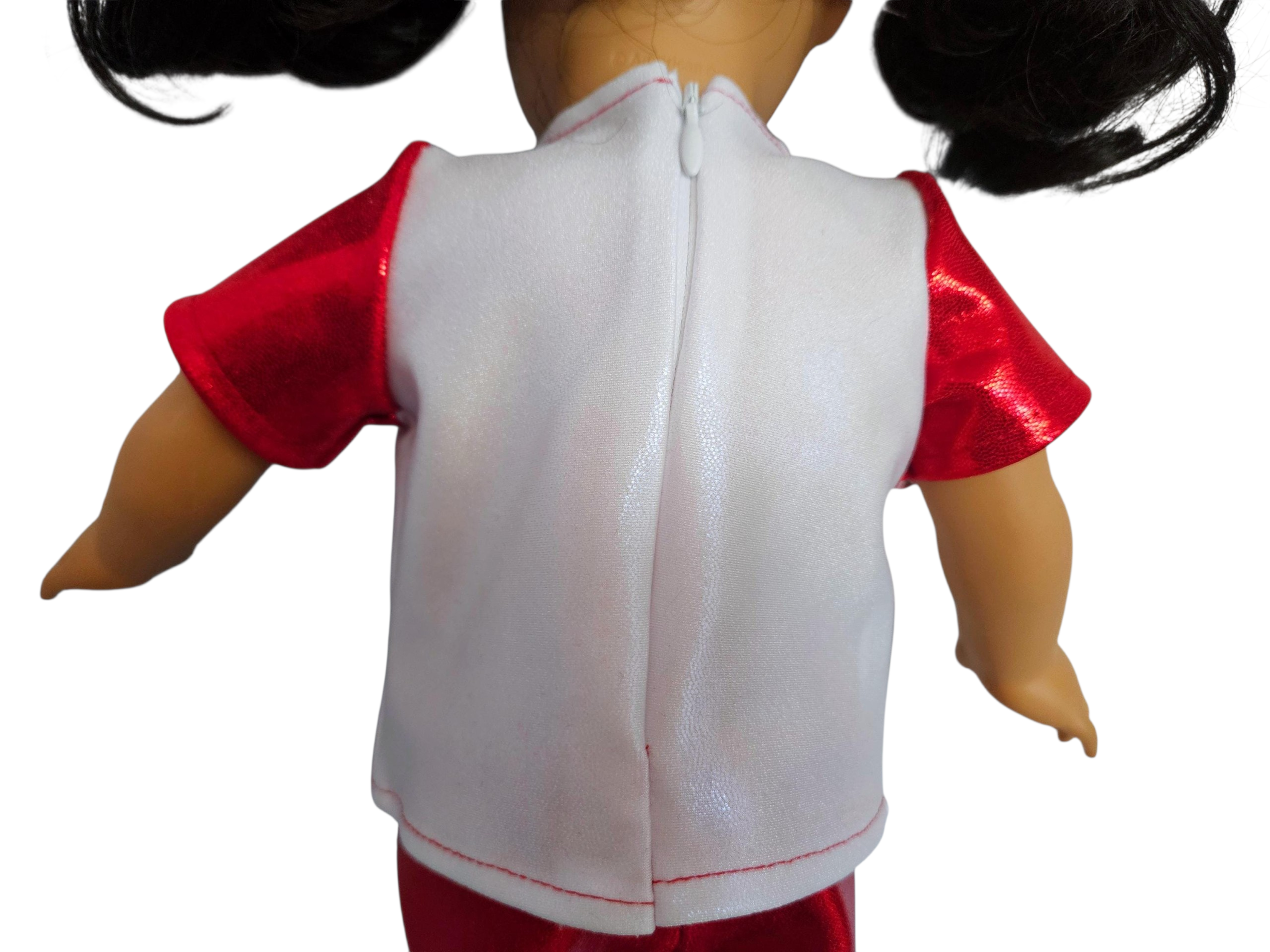 Red White Soccer Top & Shorts/handmade/AG doll/18 inch doll