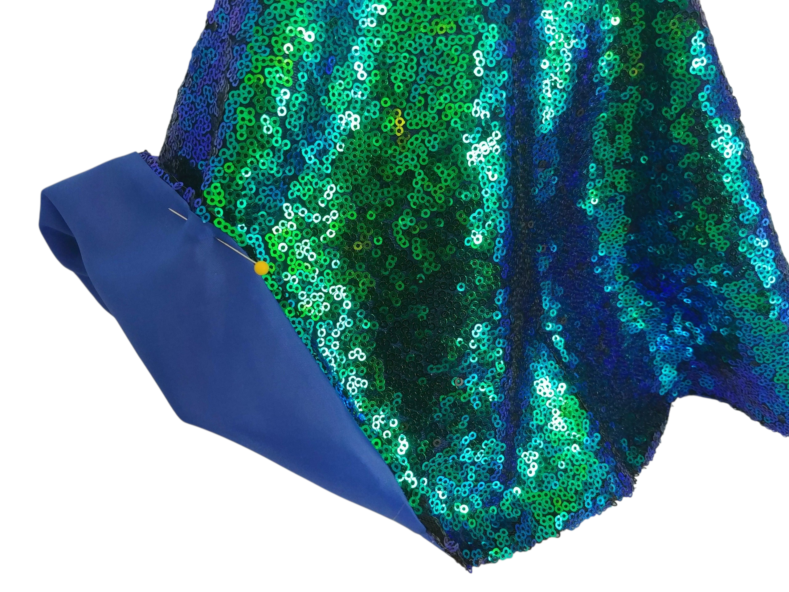 Royal Blue/Green Sequin Gown/handmade/AG doll/18 inch doll clothes- #210