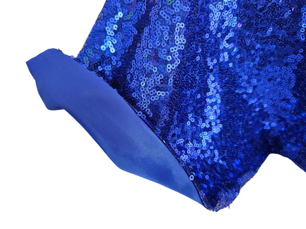 Royal Blue Sequin Gown/handmade/AG doll/18 inch doll