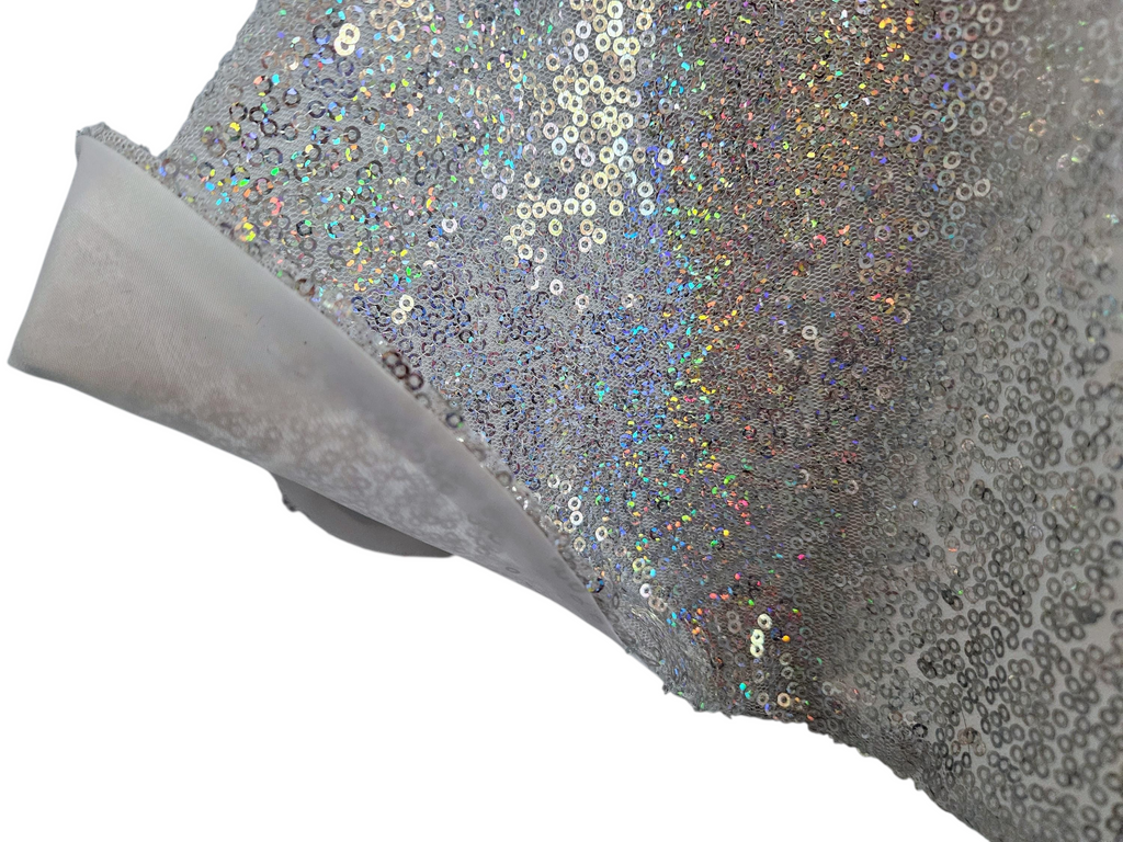 Silver Iridescent Sequin Gown/handmade/AG doll/18 inch doll