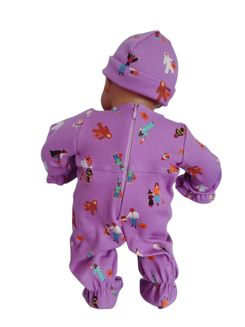 Trick or Treaters Halloween Sleeper and Cap/handmade/Bitty baby