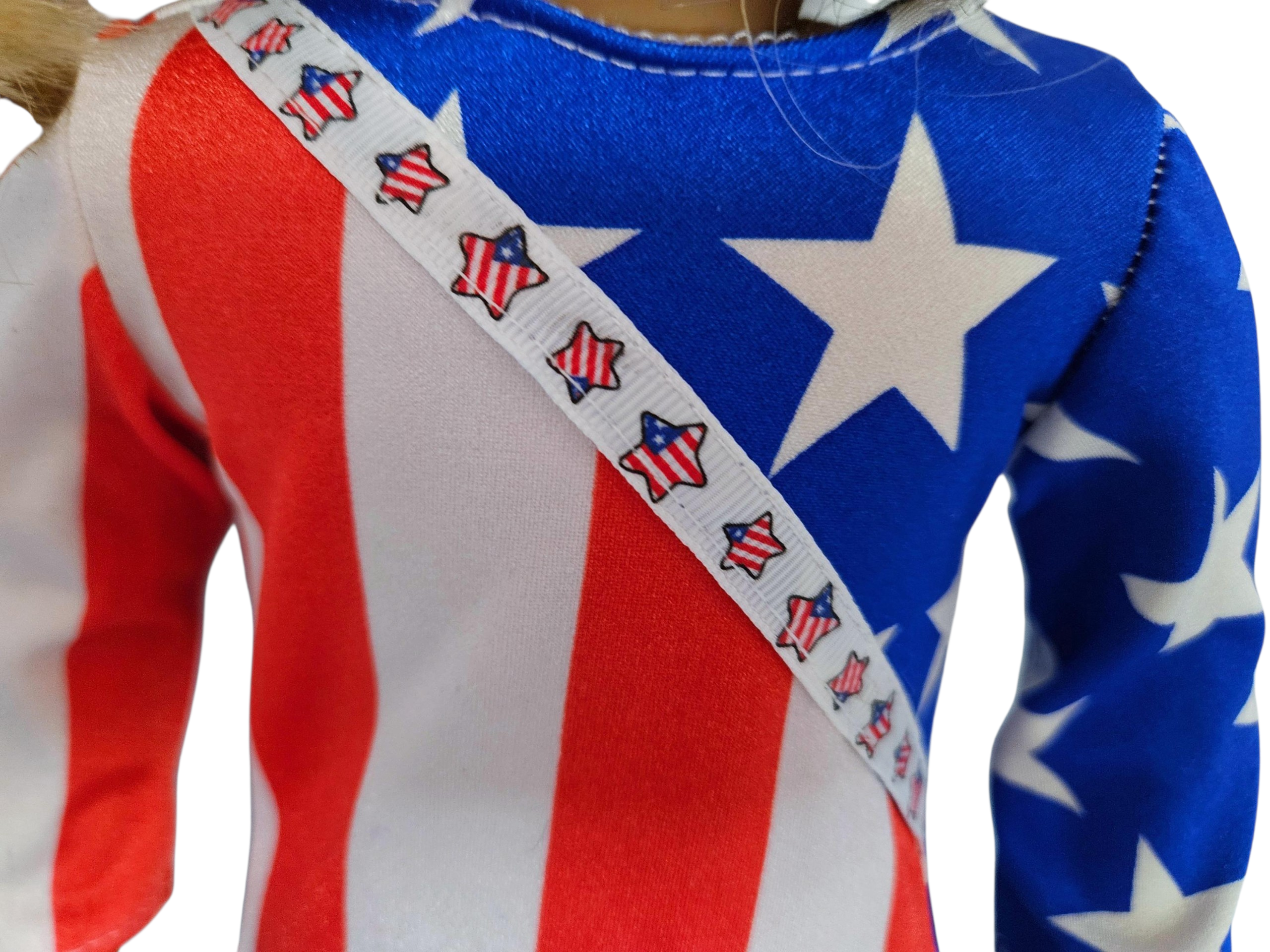 USA Spandex Gymnastic Leotard/handmade/AG doll/18 inch doll