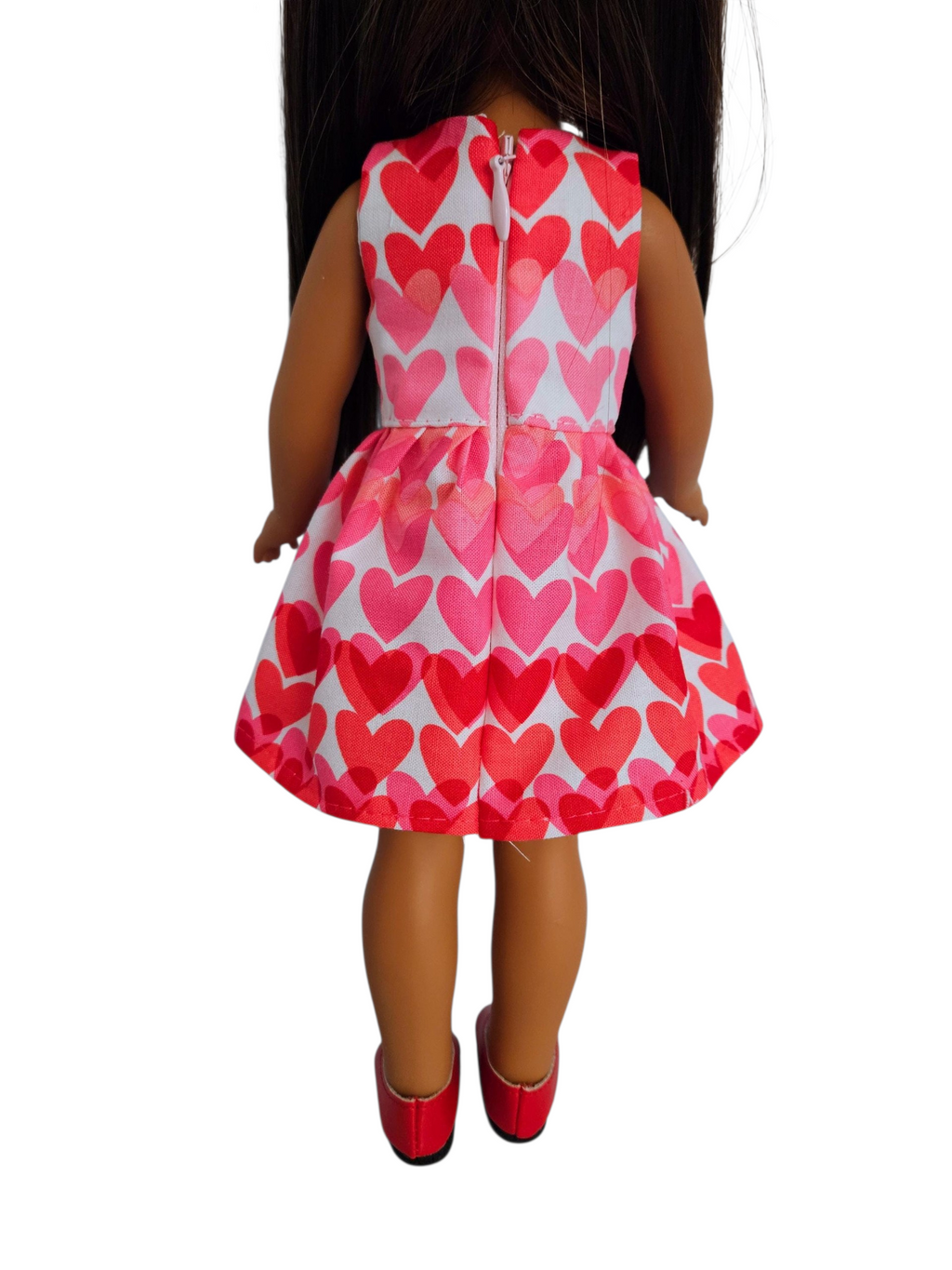 Valentine Cotton Dress/handmade/Wellie Wisher