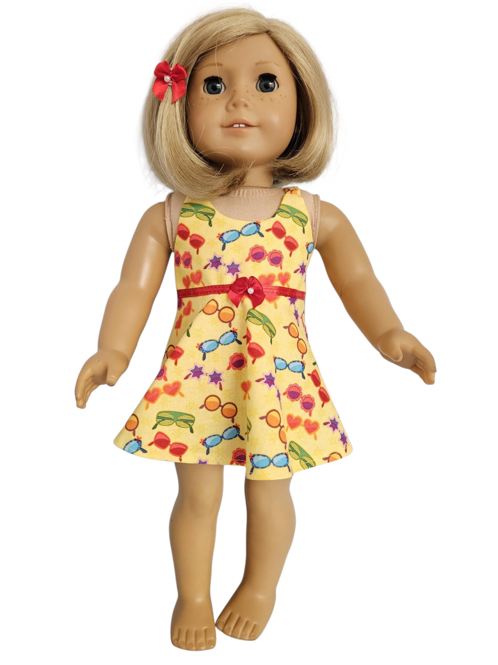 18 inch doll Yellow Sunglasses Capri Outfit