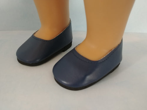 18 inch doll - Navy Blue Slip On Shoes - #1802