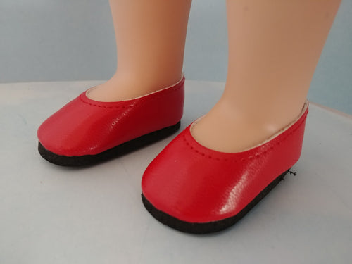 14.5 inch doll - Red Slip On Shoes -  #1406