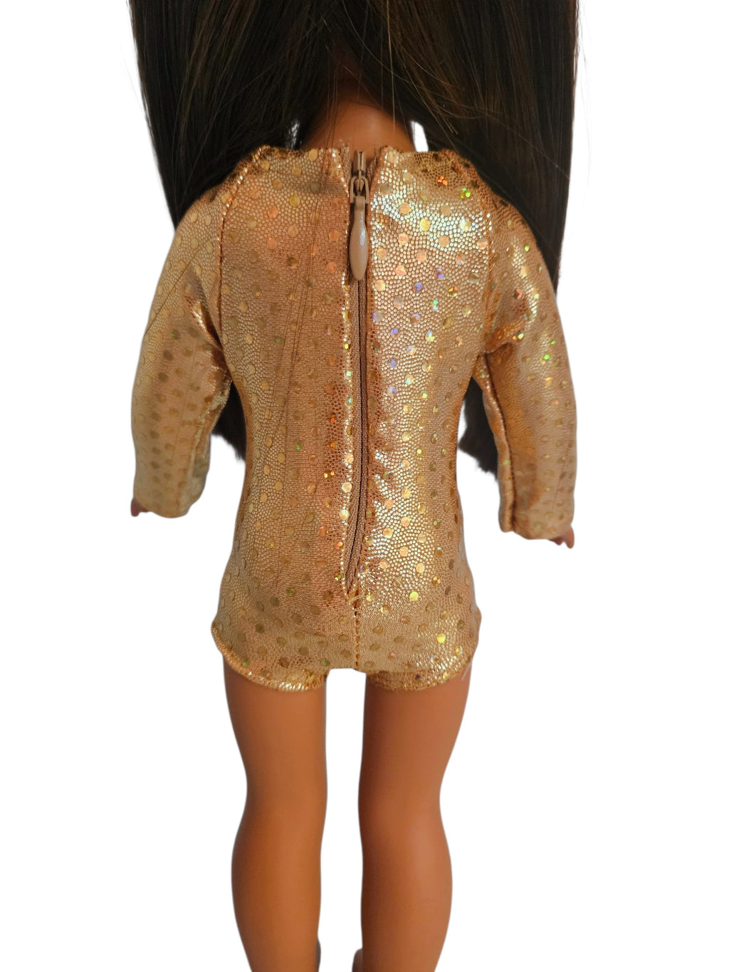 Wellie Wisher Gold Holographic Leotard