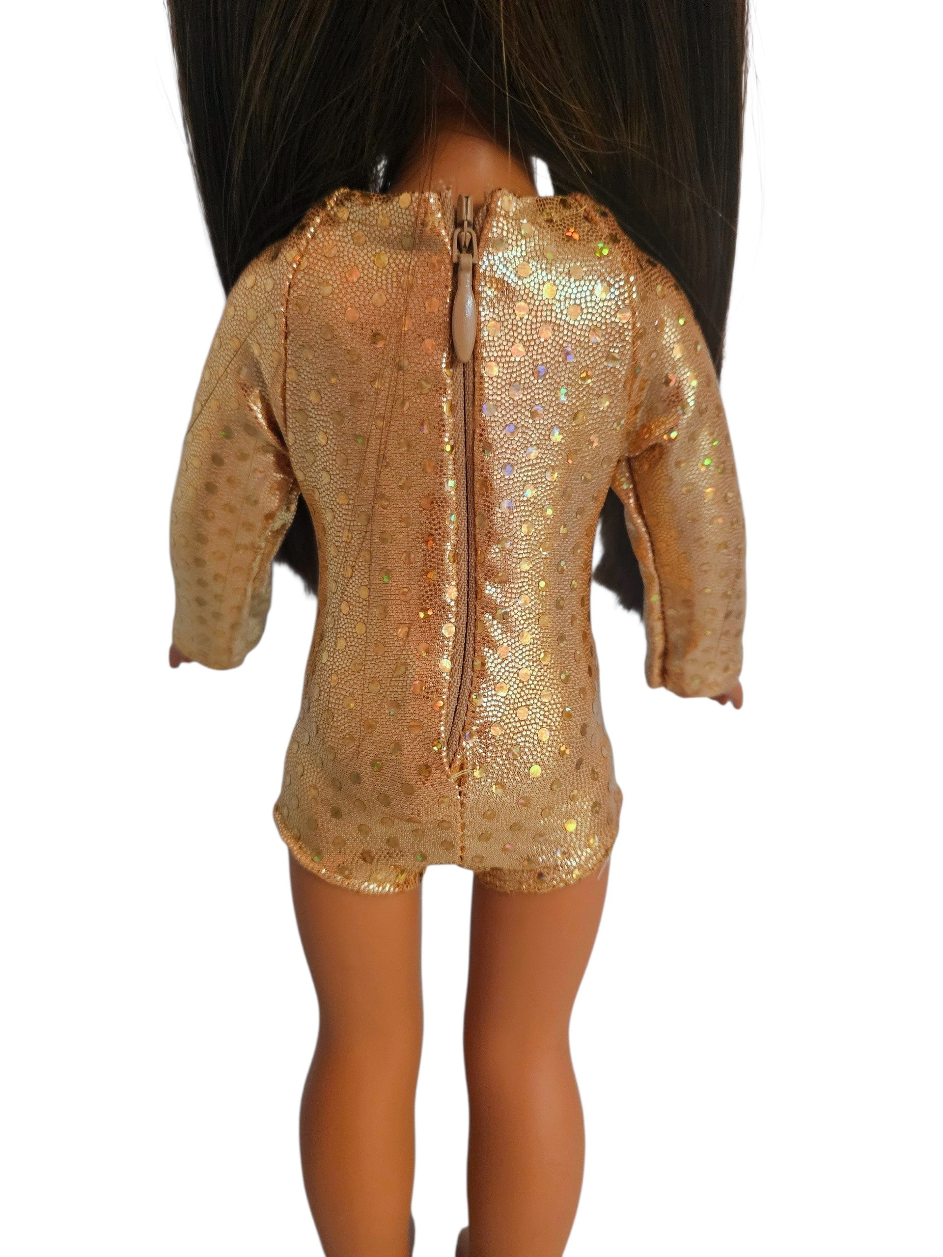 Wellie Wisher Gold Holographic Leotard